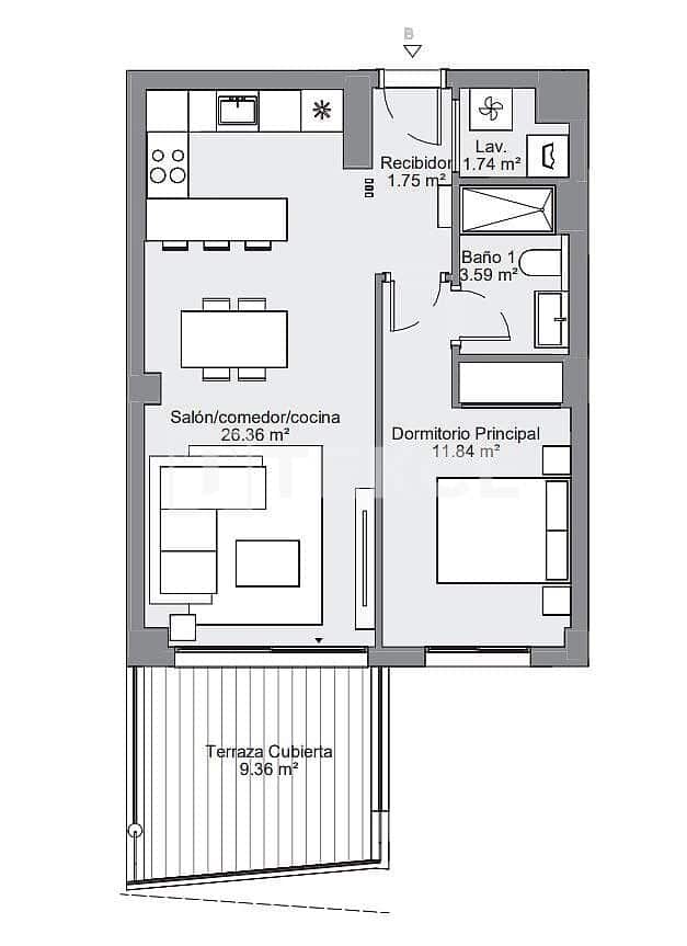 2 soverom Leilighet til salgs i Las Lagunas de Mijas med svømmebasseng - € 365 000 (Ref: 9465031)