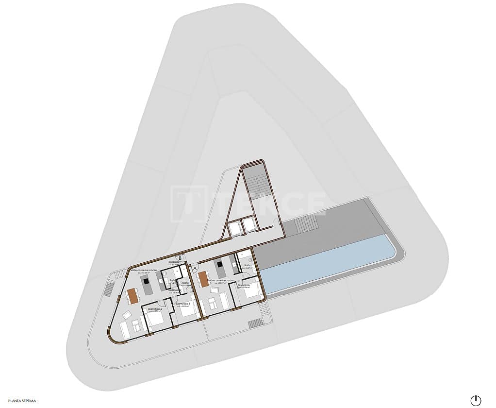 Piso de 1 habitación en Calpe / Calp en venta con piscina - 795.000 € (Ref: 9465034)