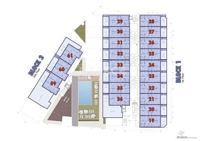 3 sovrum Lägenhet till salu i La Marina, Elche / Elx med pool - 330 000 € (Ref: 9473589)