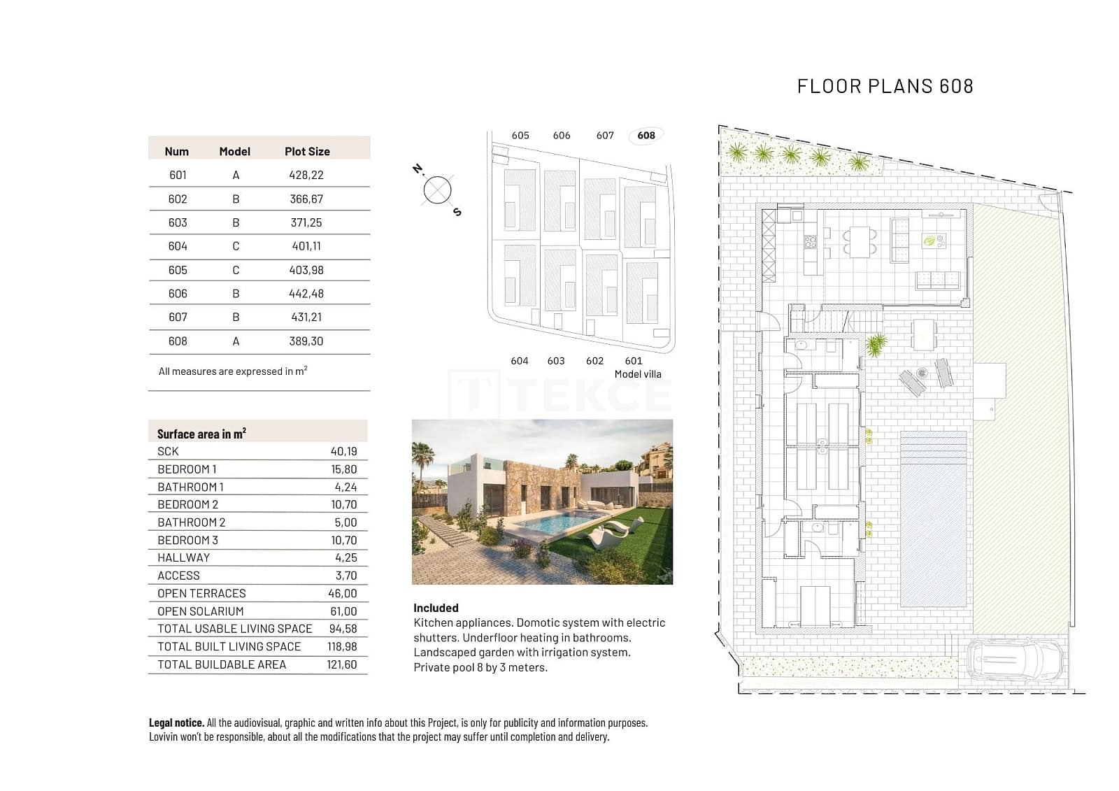 3 bedroom Villa for sale in Algorfa with pool - € 579,000 (Ref: 9488009)