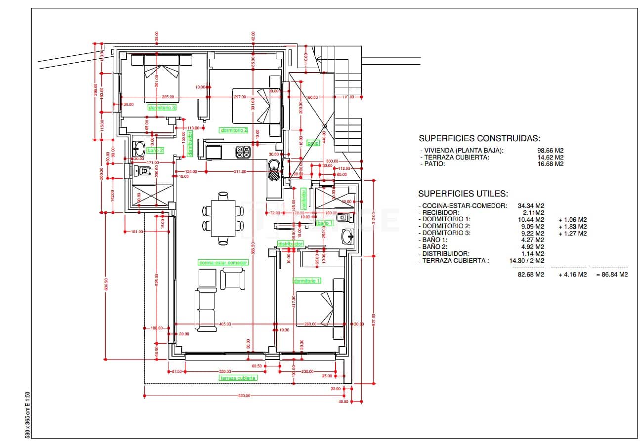 3 sypialnia Willa na sprzedaż w Pedreguer z basenem - 529 000 € (Ref: 9488010)