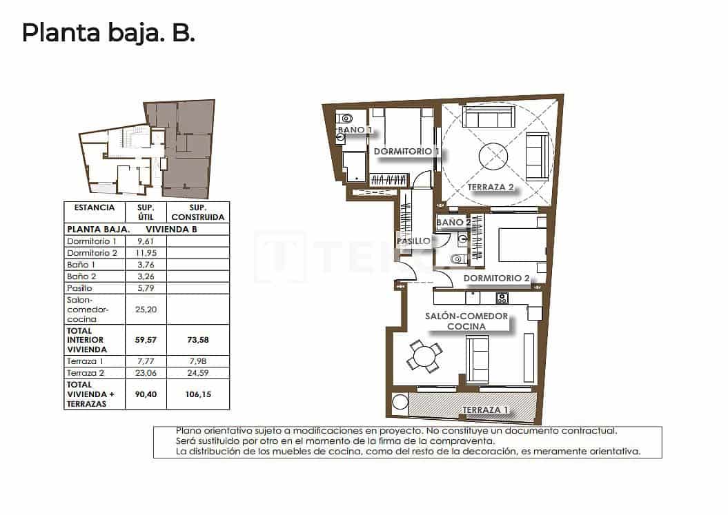 2 slaapkamer Flat te koop in Torrevieja met zwembad - € 538.000 (Ref: 9507995)