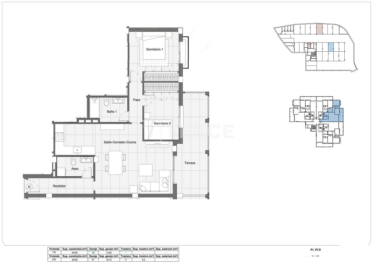 2 bedroom Flat for sale in Bigastro with pool - € 175,000 (Ref: 9511908)