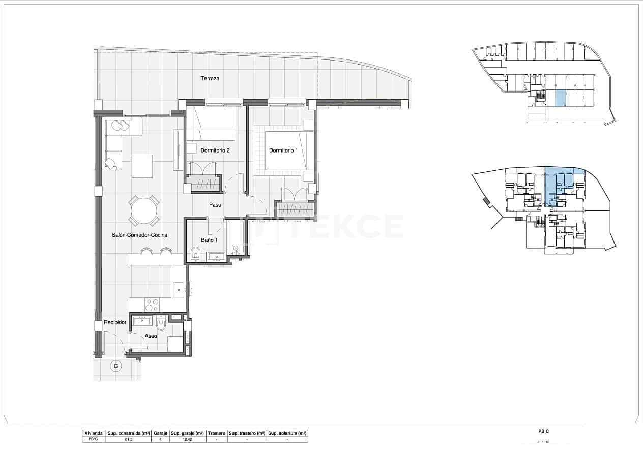 2 bedroom Flat for sale in Bigastro with pool - € 175,000 (Ref: 9511908)