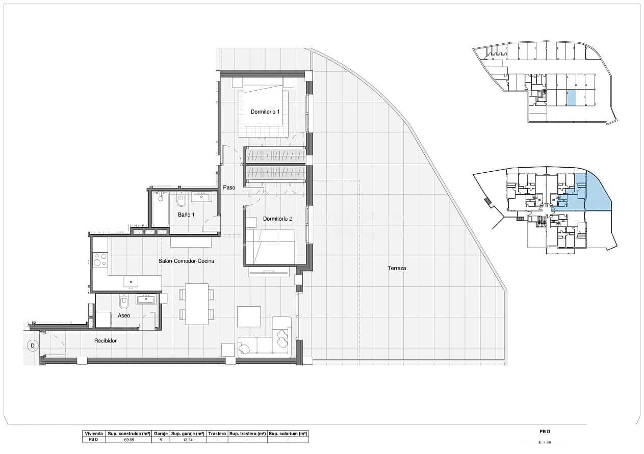 2 bedroom Flat for sale in Bigastro with pool - € 180,000 (Ref: 9511909)