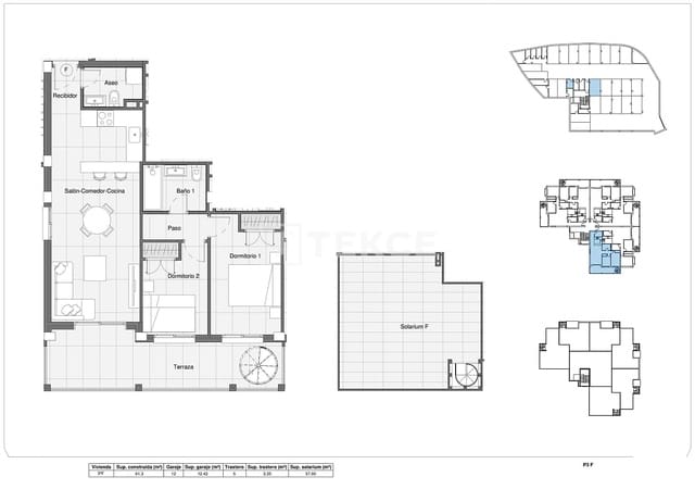 2 slaapkamer Flat te koop in Bigastro met zwembad - € 210.000 (Ref: 9511910)