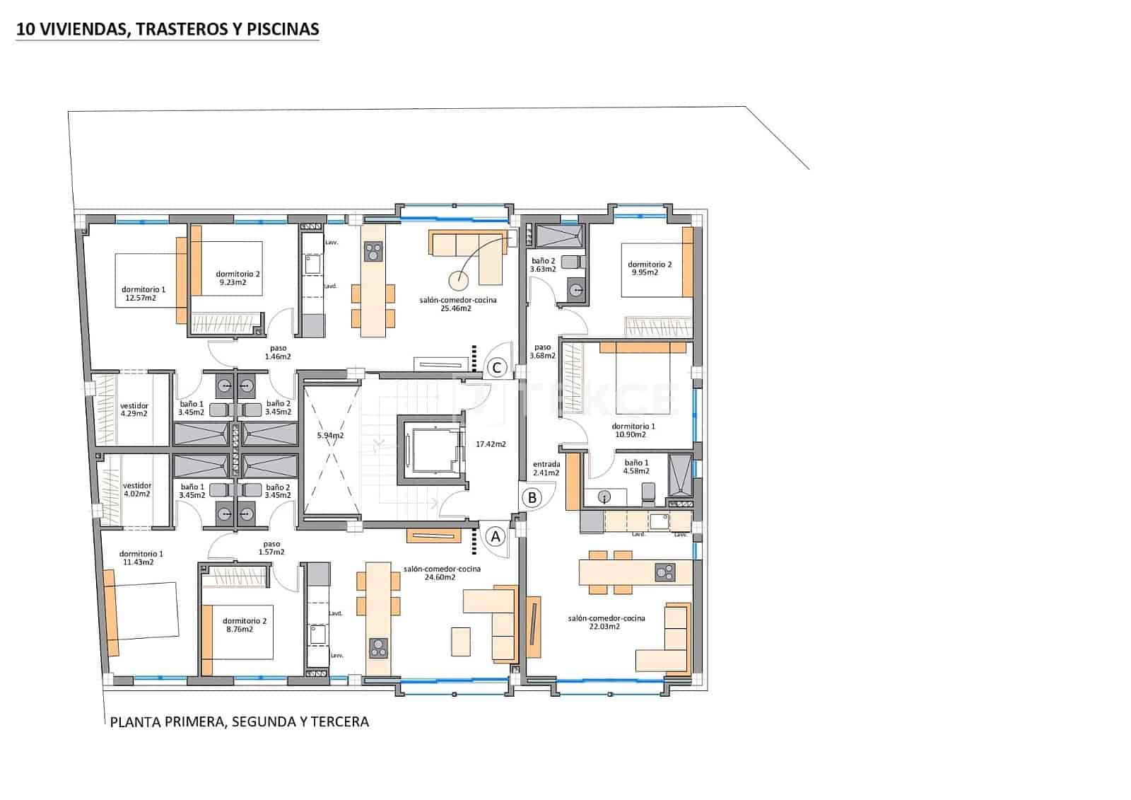 2 chambre Appartement à vendre à San Pedro del Pinatar avec piscine - 209 000 € (Ref: 9511917)