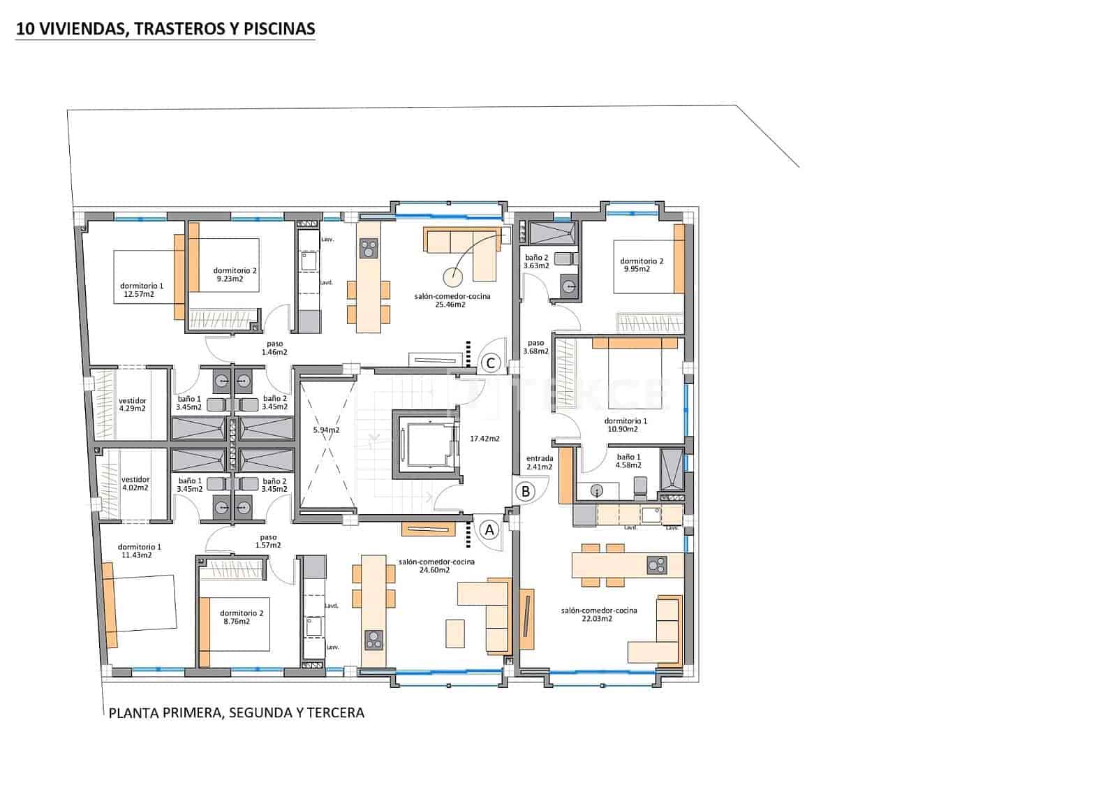 Piso de 3 habitaciones en San Pedro del Pinatar en venta con piscina - 900.000 € (Ref: 9511918)