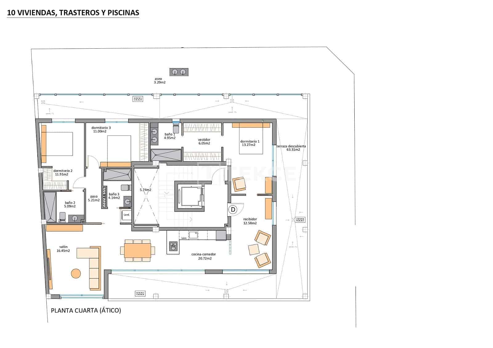 Piso de 3 habitaciones en San Pedro del Pinatar en venta con piscina - 900.000 € (Ref: 9511918)