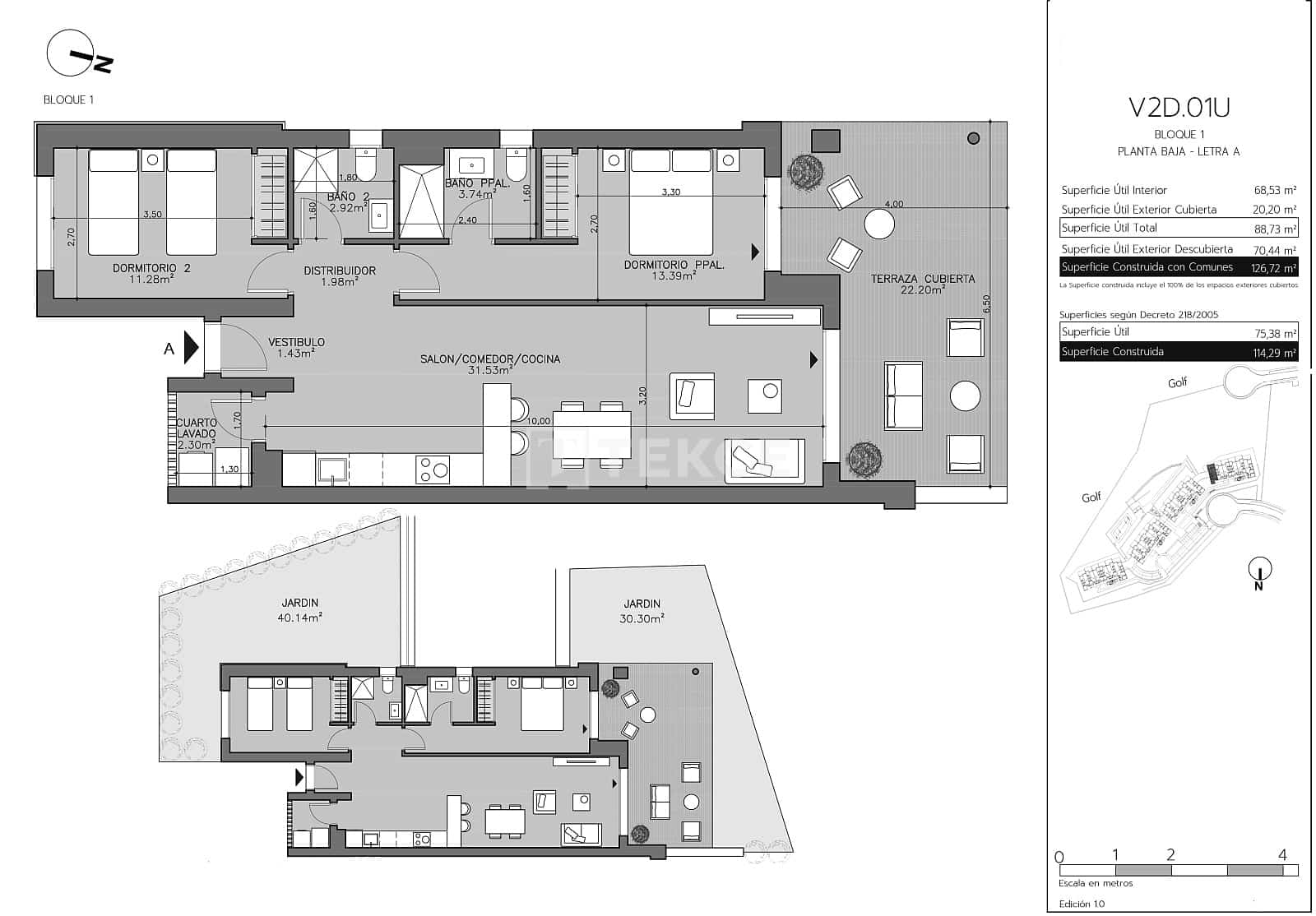 2 sovrum Lägenhet till salu i La Alcaidesa med pool - 288 000 € (Ref: 9525833)