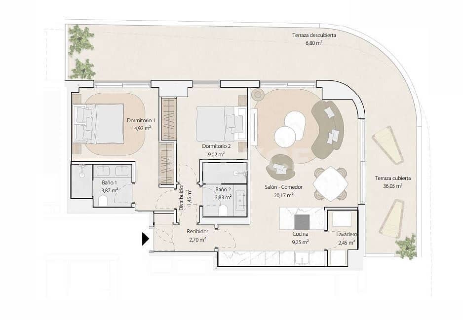 4 chambre Appartement à vendre à Malaga ville avec piscine - 5 295 000 € (Ref: 9529103)