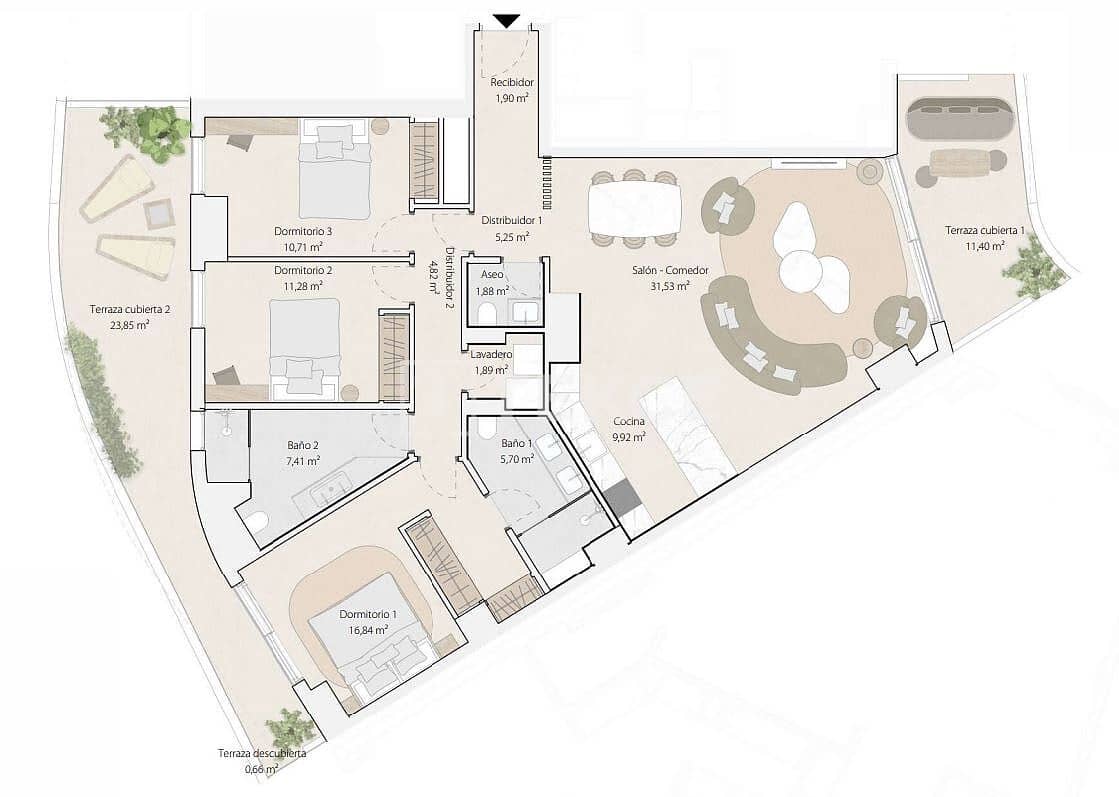 4 chambre Appartement à vendre à Malaga ville avec piscine - 5 295 000 € (Ref: 9529103)