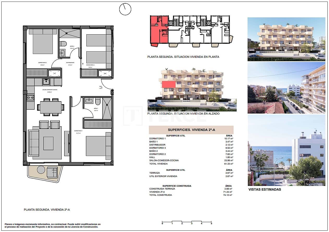 2 Zimmer Wohnung zu verkaufen in El Campello mit Pool - 355.000 € (Ref: 9535312)