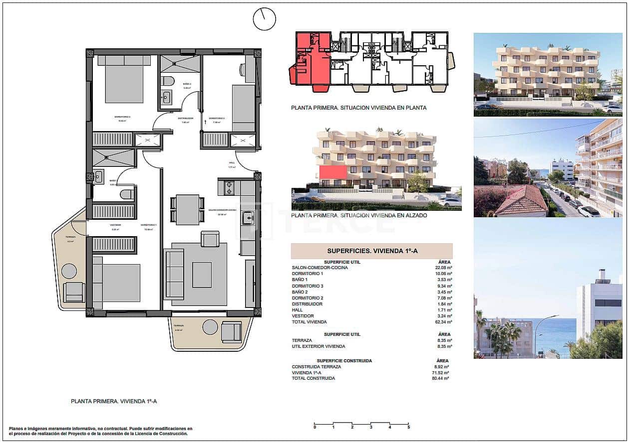3 chambre Appartement à vendre à El Campello avec piscine - 400 000 € (Ref: 9535313)