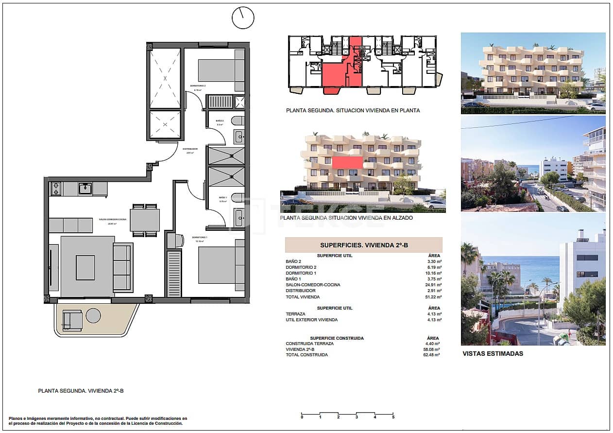 3 chambre Appartement à vendre à El Campello avec piscine - 400 000 € (Ref: 9535313)