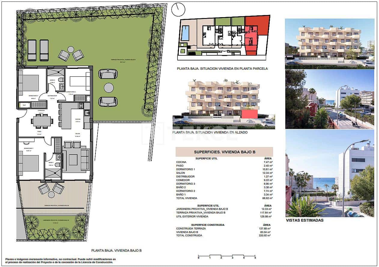 Piso de 2 habitaciones en El Campello en venta con piscina - 460.000 € (Ref: 9535314)