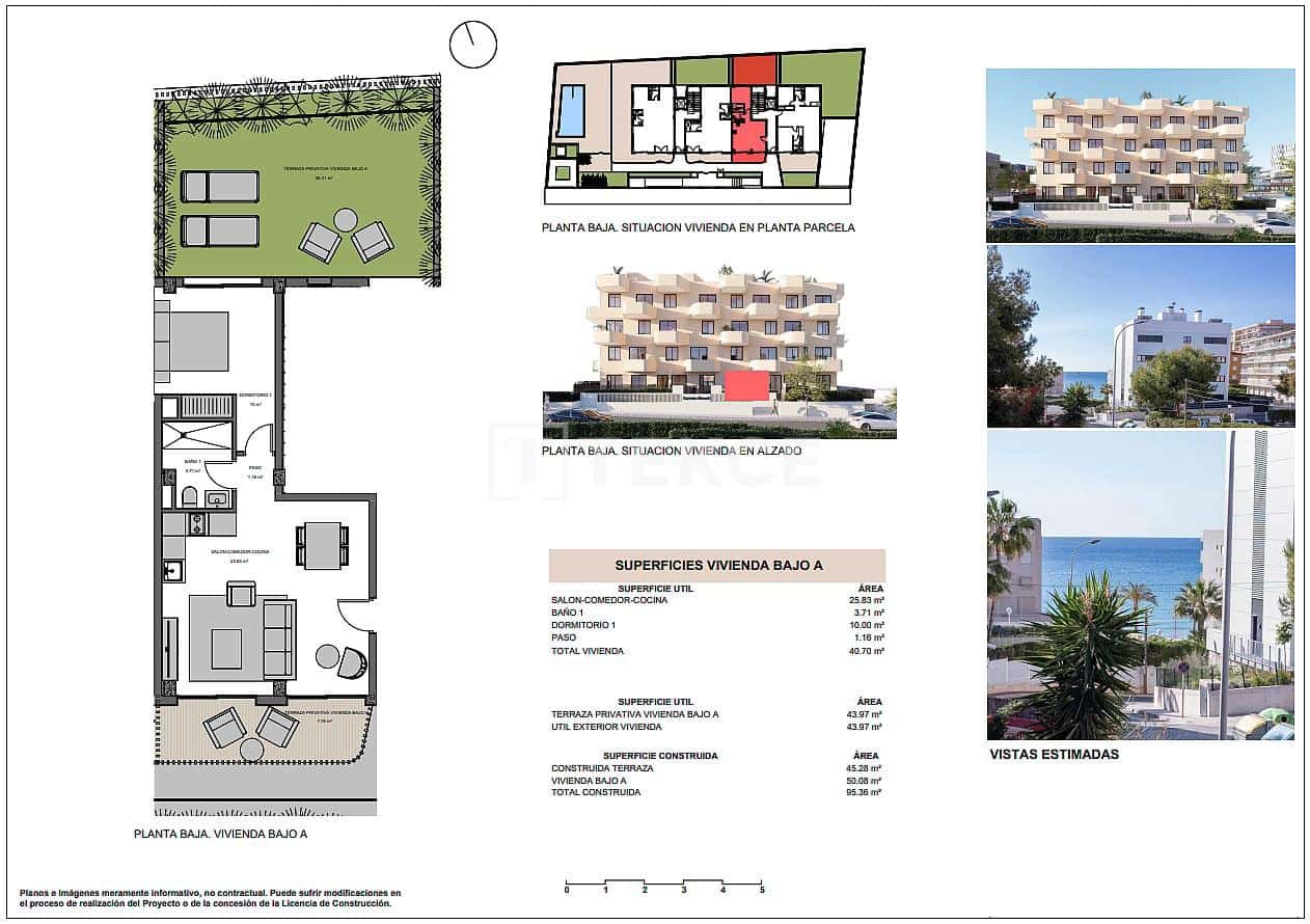 Piso de 2 habitaciones en El Campello en venta con piscina - 460.000 € (Ref: 9535314)