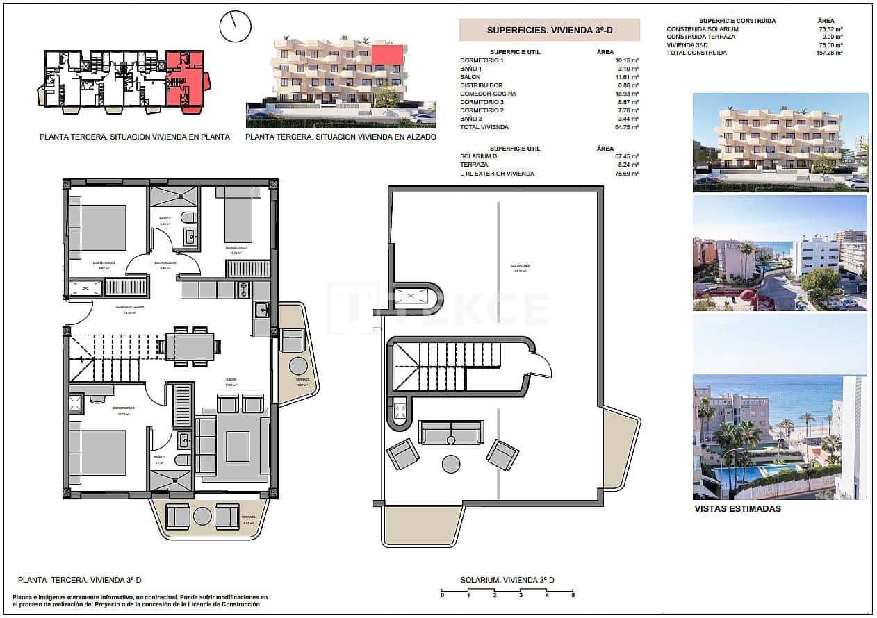 3 chambre Appartement à vendre à El Campello avec piscine - 535 000 € (Ref: 9535315)