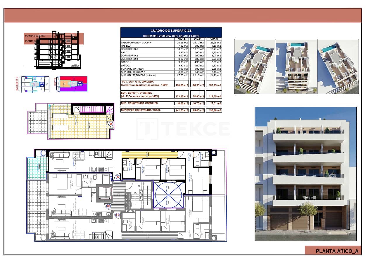 1 sovrum Lägenhet till salu i Torrevieja med pool - 259 000 € (Ref: 9535318)