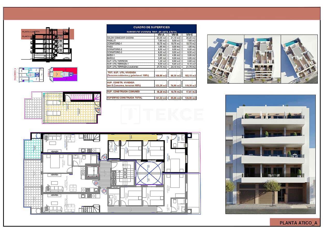 3 bedroom Flat for sale in Torrevieja with pool - € 359,000 (Ref: 9535320)