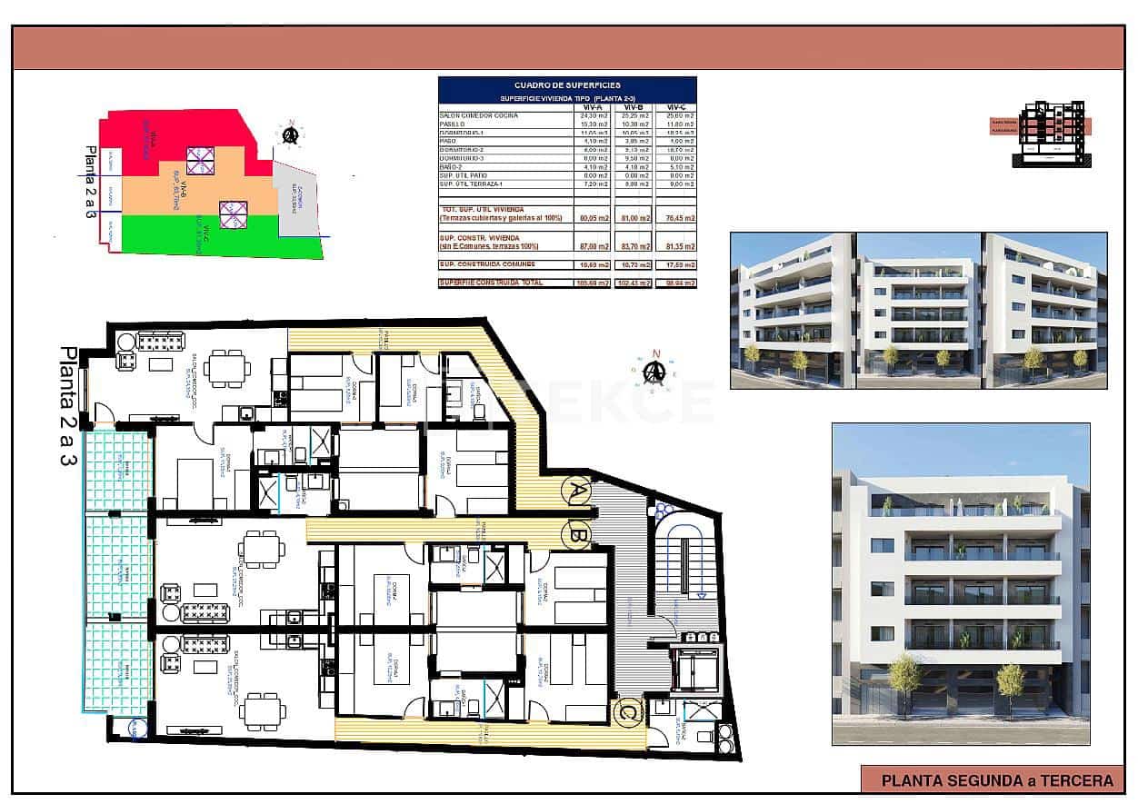 3 Zimmer Wohnung zu verkaufen in Torrevieja mit Pool - 329.000 € (Ref: 9535327)