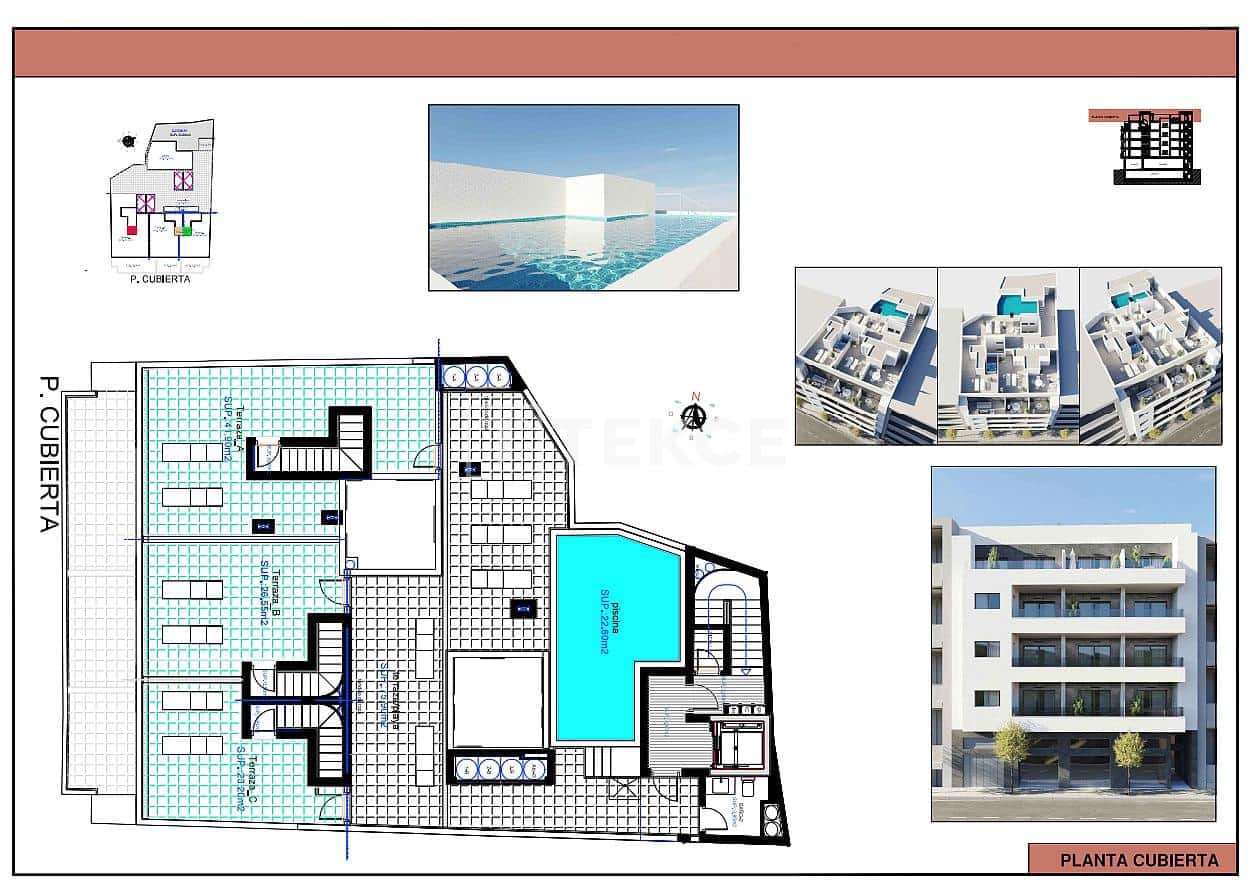 3 Zimmer Wohnung zu verkaufen in Torrevieja mit Pool - 329.000 € (Ref: 9535327)