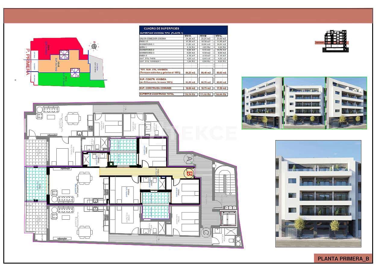 2 Zimmer Wohnung zu verkaufen in Torrevieja mit Pool - 419.000 € (Ref: 9535328)