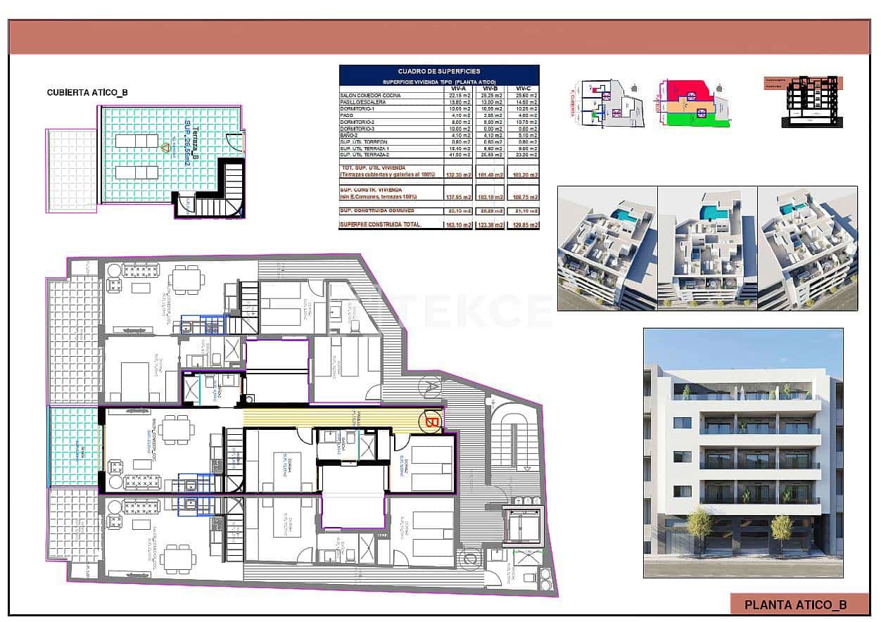 2 Zimmer Wohnung zu verkaufen in Torrevieja mit Pool - 419.000 € (Ref: 9535328)