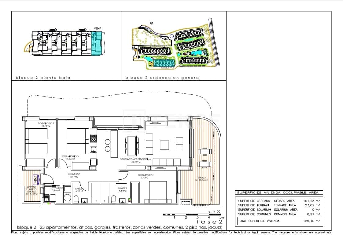 3 sovrum Lägenhet till salu i Playa Flamenca med pool - 599 000 € (Ref: 9542728)