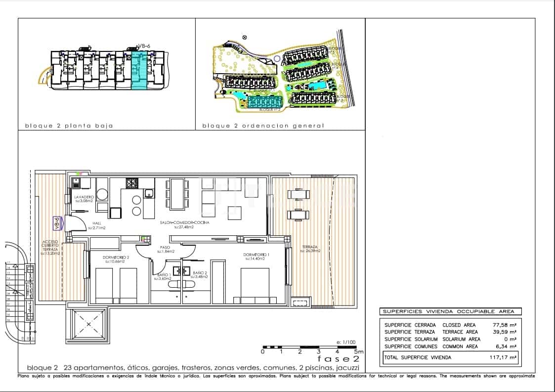 3 sovrum Lägenhet till salu i Playa Flamenca med pool - 599 000 € (Ref: 9542728)