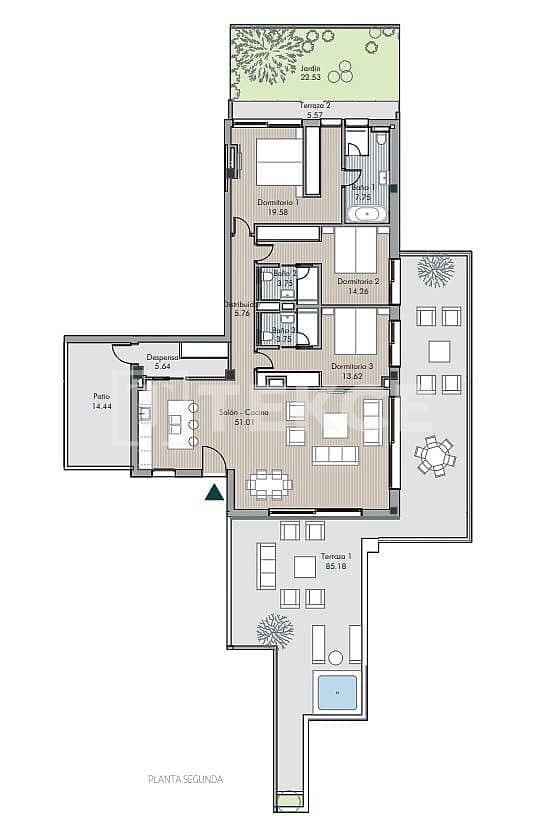 Piso de 2 habitaciones en Río Real en venta con piscina - 1.550.000 € (Ref: 9547334)