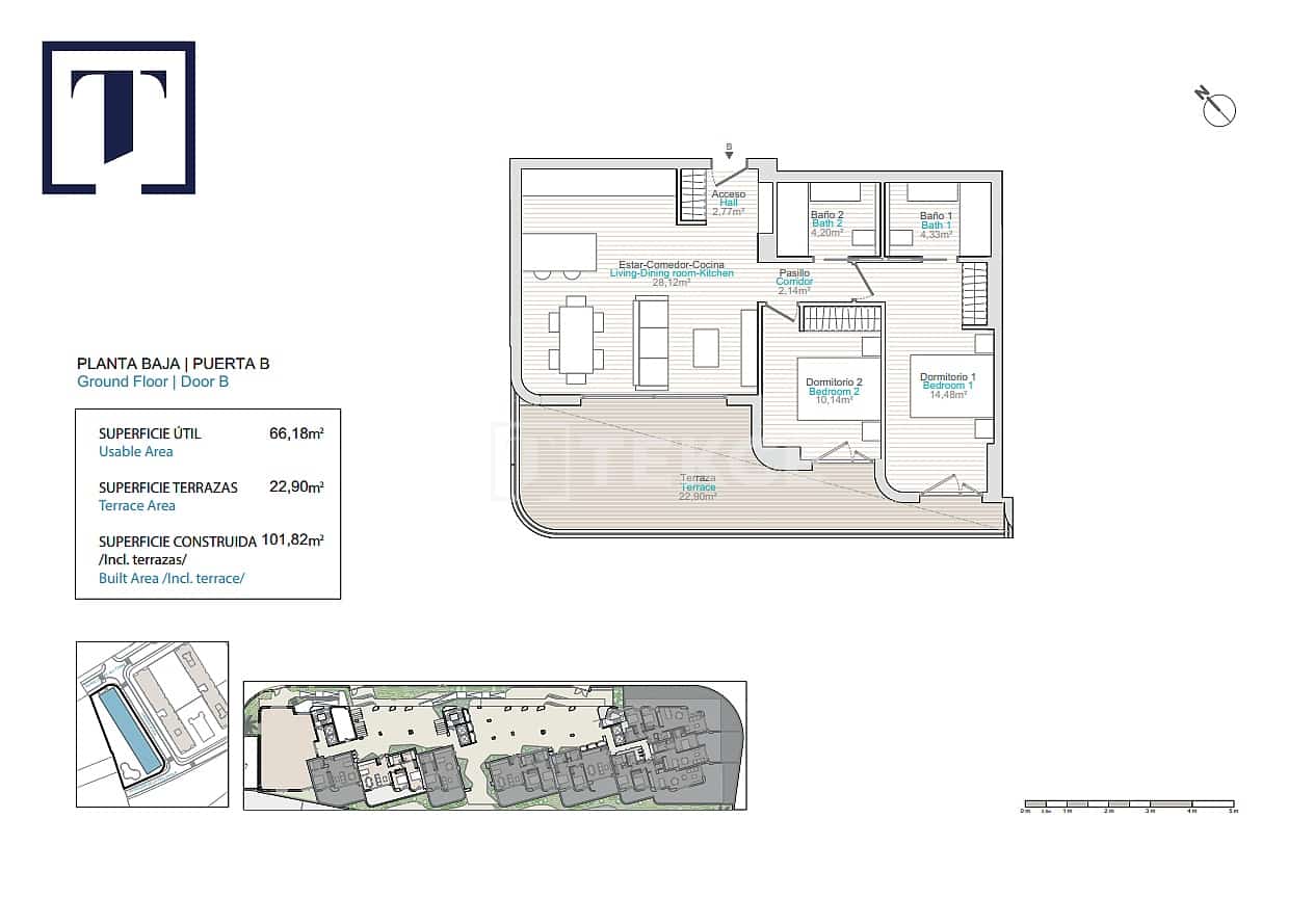 1 Zimmer Wohnung zu verkaufen in La Villajoyosa / Vila Joiosa mit Pool - 285.000 € (Ref: 9554286)