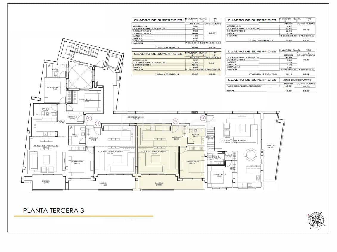 1 soveværelse Lejlighed til salg i Torrevieja - € 240.000 (Ref: 9557435)