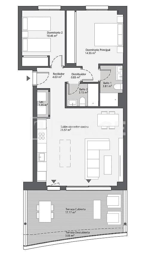 Piso de 3 habitaciones en Benagalbon en venta con piscina - 351.000 € (Ref: 9564125)