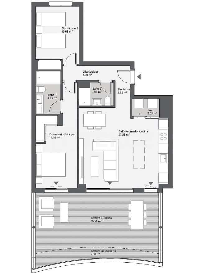 Piso de 3 habitaciones en Benagalbon en venta con piscina - 351.000 € (Ref: 9564125)