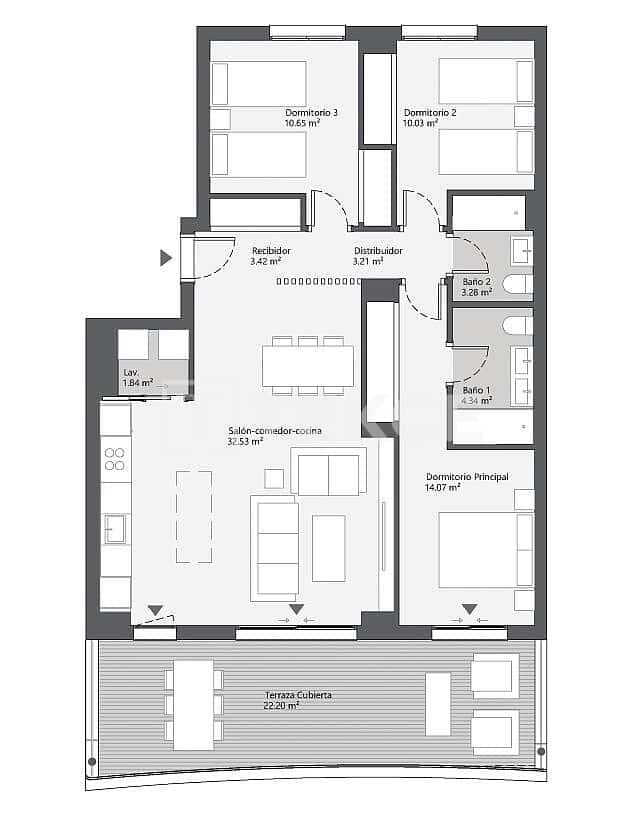 Piso de 3 habitaciones en Benagalbon en venta con piscina - 351.000 € (Ref: 9564125)