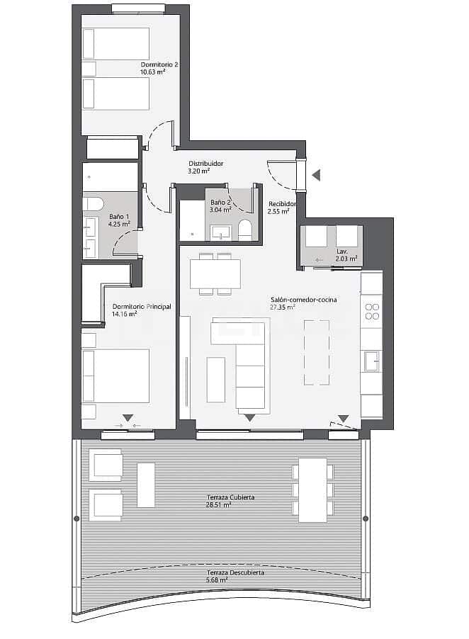 Piso de 2 habitaciones en Benagalbon en venta con piscina - 360.000 € (Ref: 9564126)
