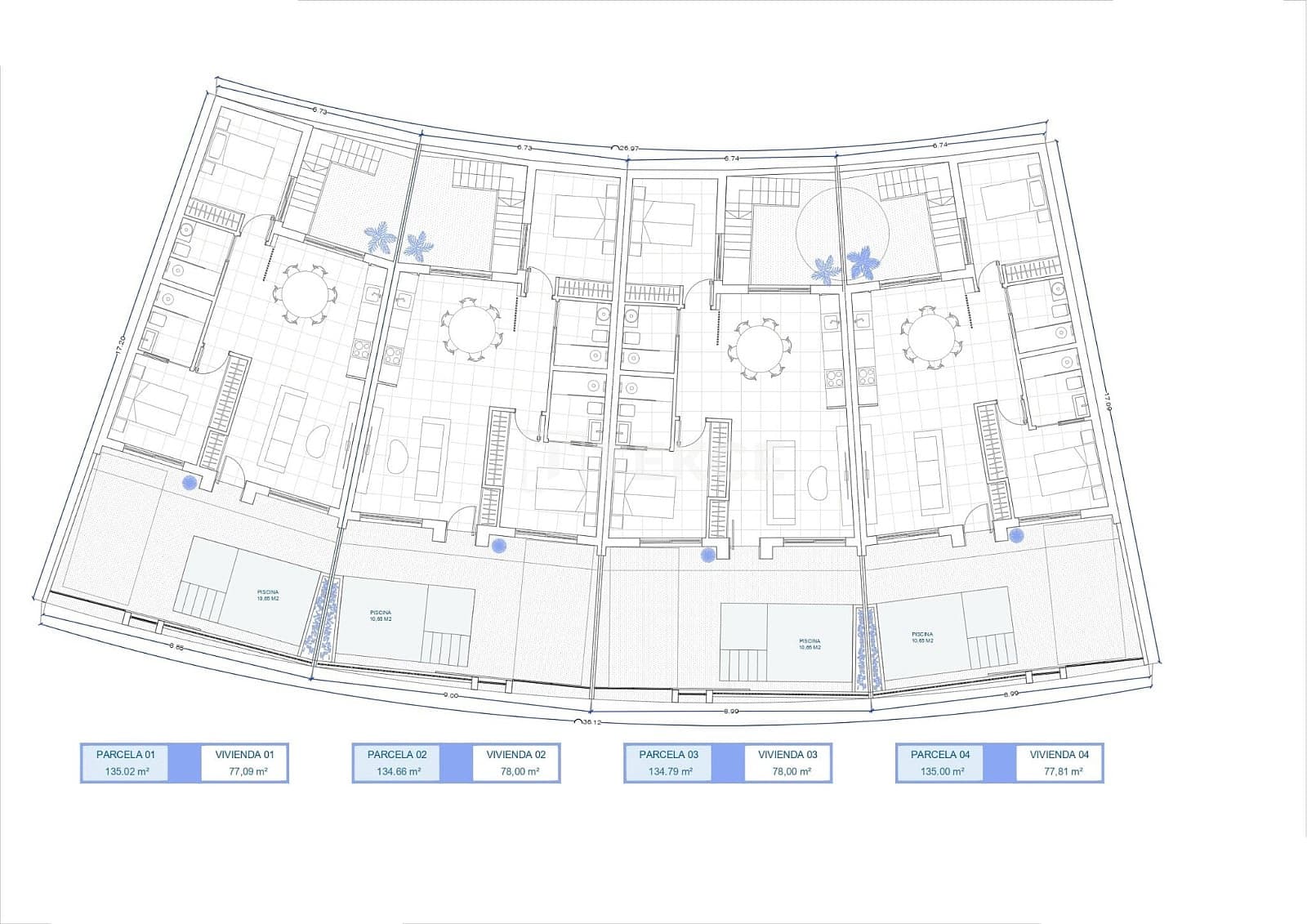 Chalet de 2 habitaciones en Roldan en venta con piscina - 275.000 € (Ref: 9590407)
