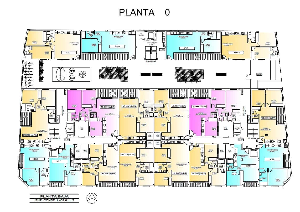 1 makuuhuone Asunto myytävänä paikassa San Miguel de Salinas mukana uima-altaan - 125 000 € (Ref: 9598434)