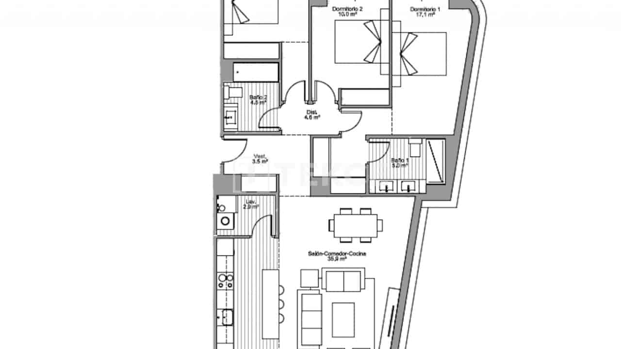 2 soverom Leilighet til salgs i Torremolinos med svømmebasseng - € 691 000 (Ref: 9598441)