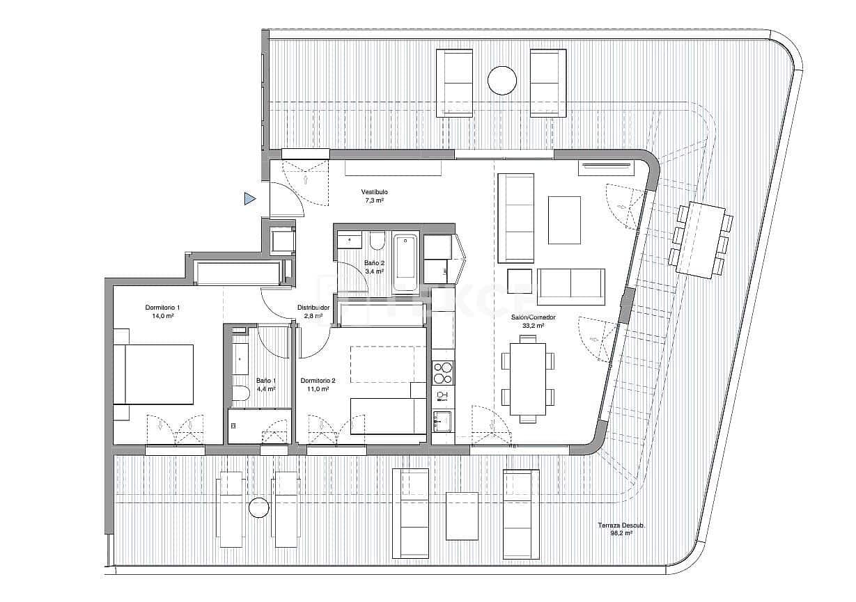 2 soverom Leilighet til salgs i Torremolinos med svømmebasseng garasje - € 779 000 (Ref: 9598441)