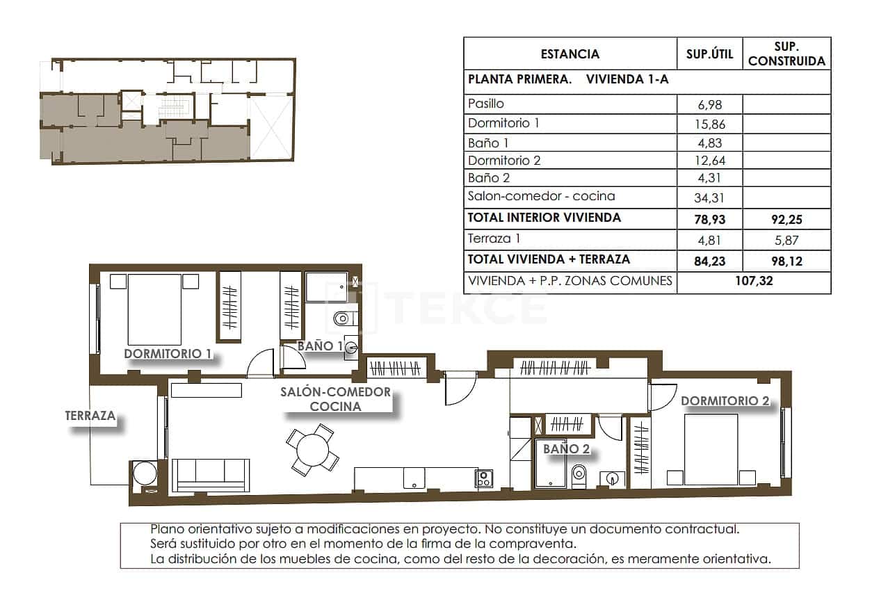 1 bedroom Flat for sale in Torrevieja with pool - € 235,000 (Ref: 9603659)