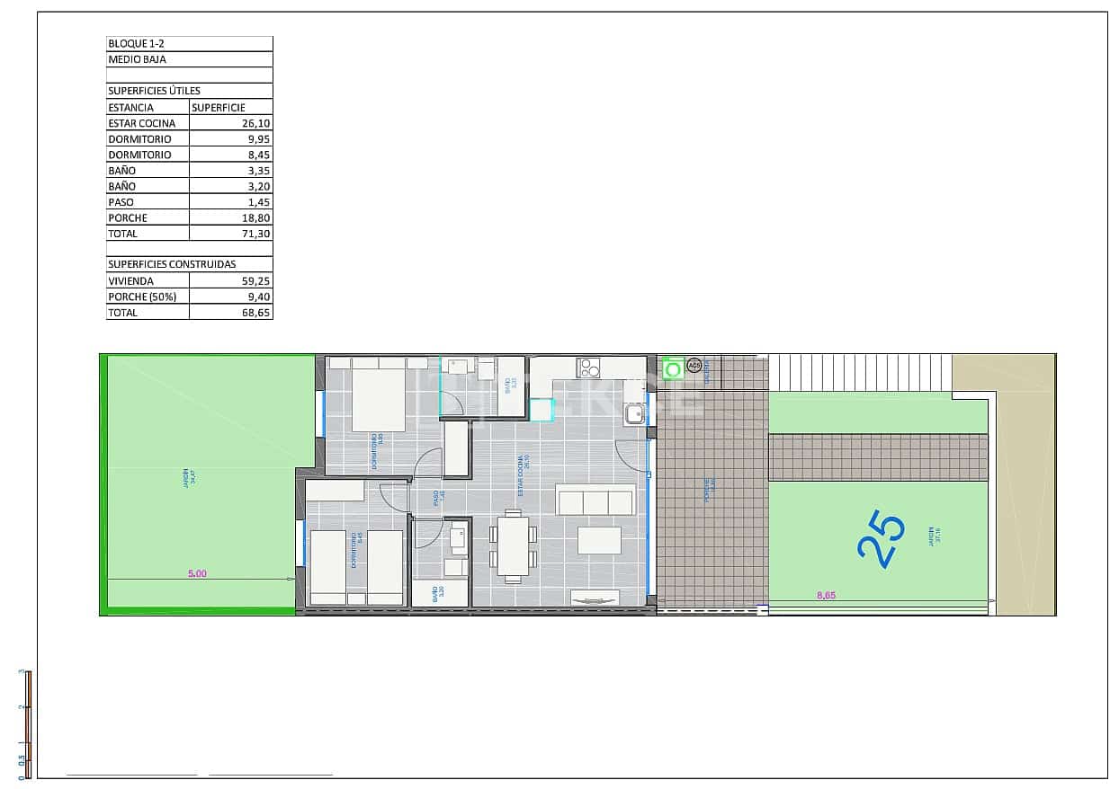 Piso de 3 habitaciones en Pilar de la Horadada en venta con piscina - 340.000 € (Ref: 9614508)