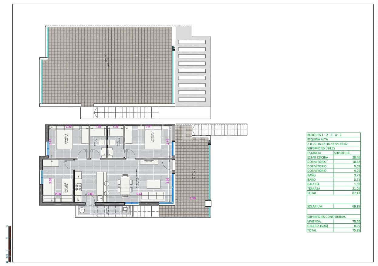 Piso de 3 habitaciones en Pilar de la Horadada en venta con piscina - 340.000 € (Ref: 9614508)