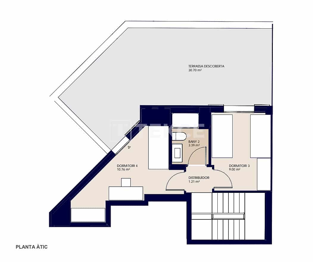 2 makuuhuone Asunto myytävänä paikassa Terrassa mukana uima-altaan - 354 000 € (Ref: 9626972)