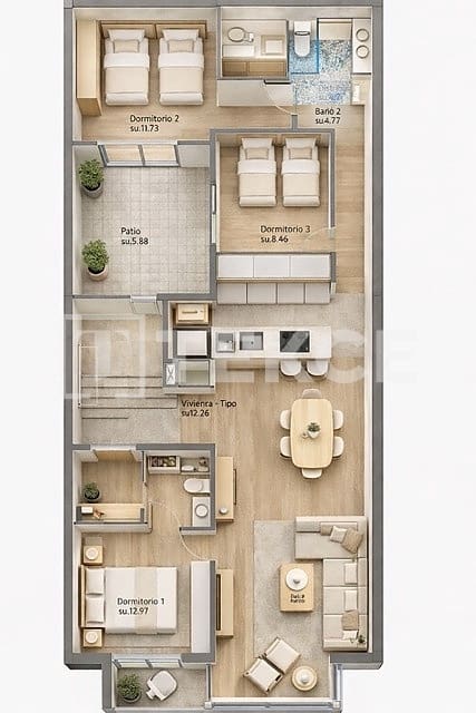 3 chambre Appartement à vendre à Guardamar del Segura - 295 000 € (Ref: 9643569)