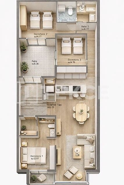 Piso de 3 habitaciones en Guardamar del Segura en venta - 295.000 € (Ref: 9643570)