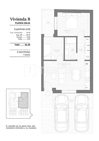 2 slaapkamer Flat te koop in Benejúzar - € 131.000 (Ref: 9643574)