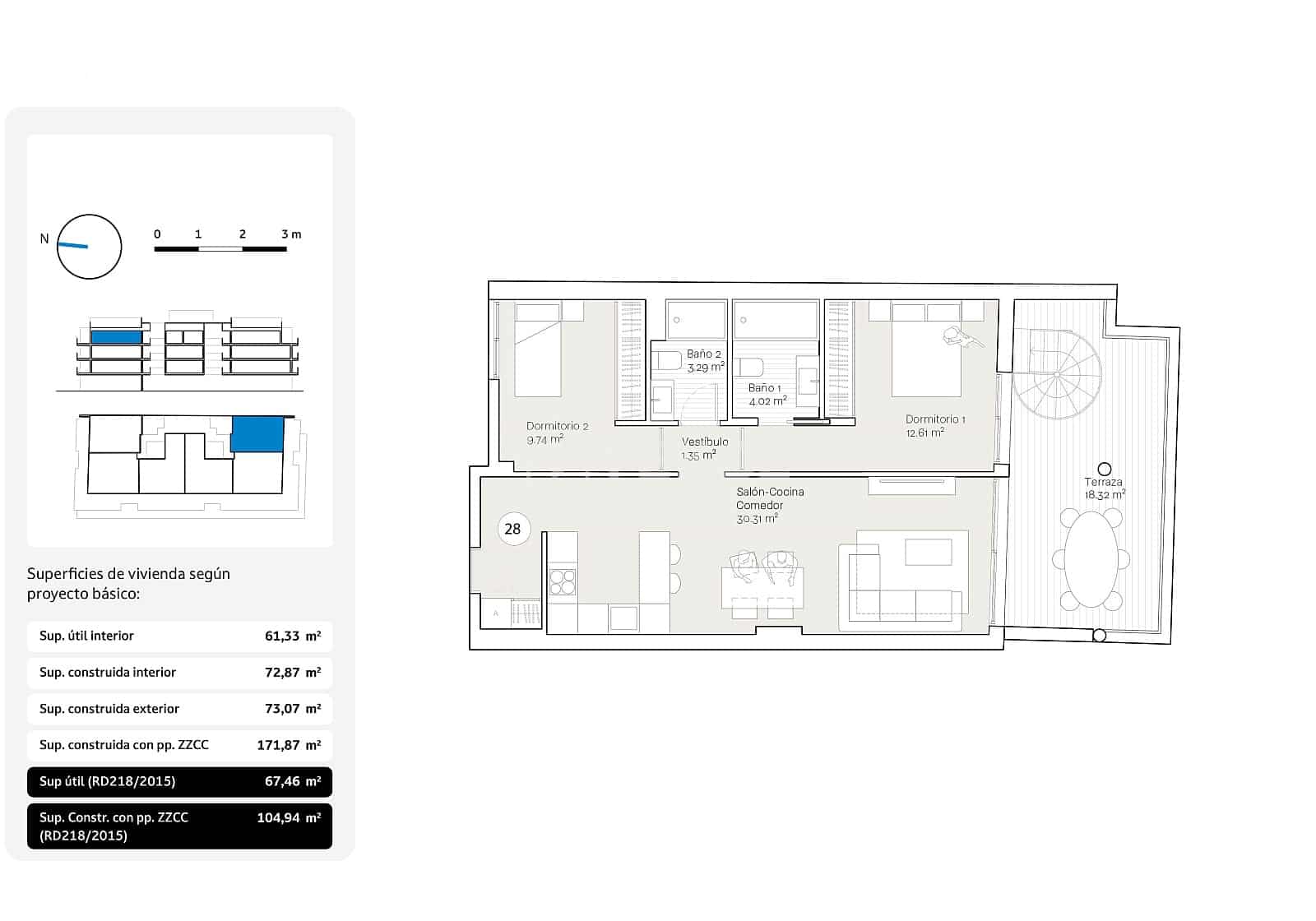 Piso de 3 habitaciones en Torre de Benagalbon en venta con piscina - 593.000 € (Ref: 9646480)