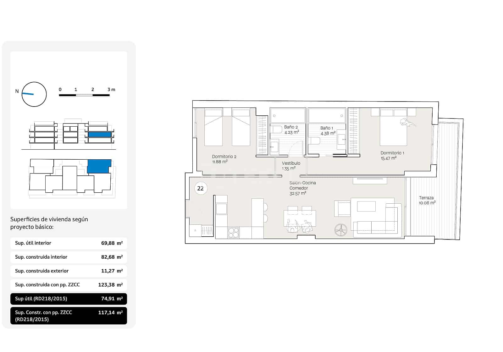 Piso de 3 habitaciones en Torre de Benagalbon en venta con piscina - 593.000 € (Ref: 9646480)